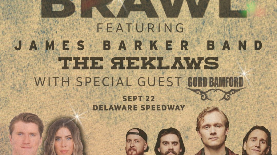 The fall Brawl concert info poster 