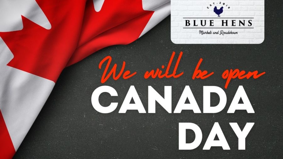 Blue Hens Market Canada Day