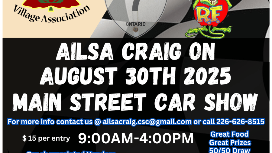 Ailsa Craig Annual Main Street Car Show 