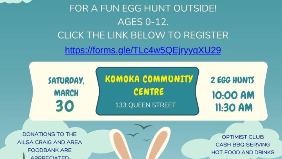 Komoka Kilworth Optimist Easter Egg Hunt 2024