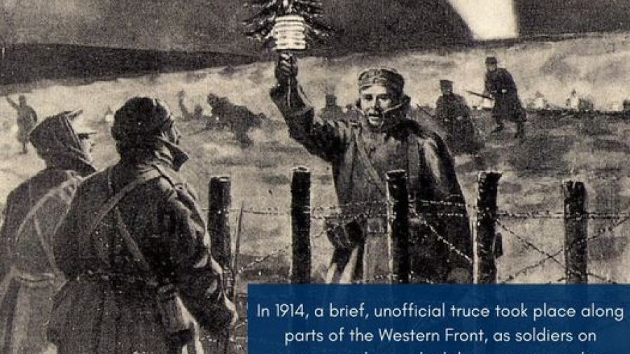 Christmas truce information poster 