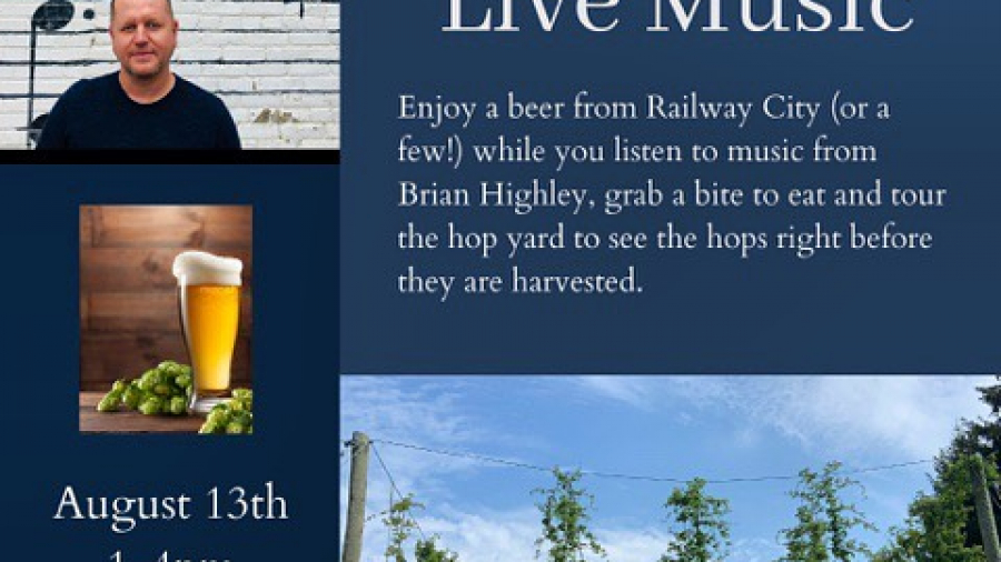 happy hour hopyard hop harvest info poster