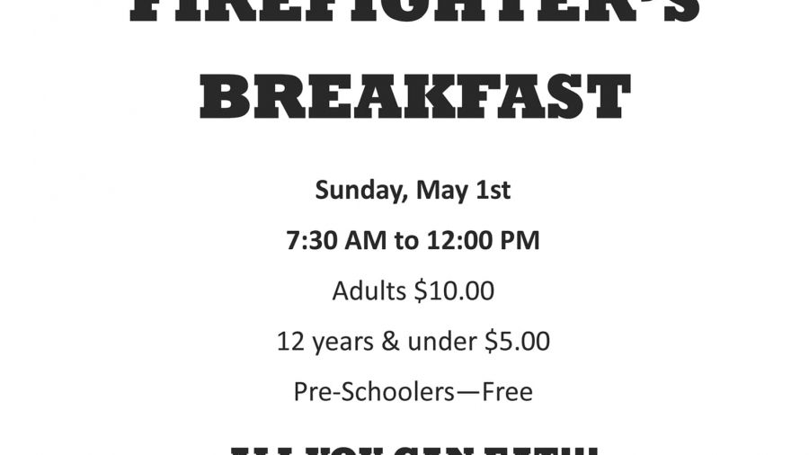 firemans breakfast poster