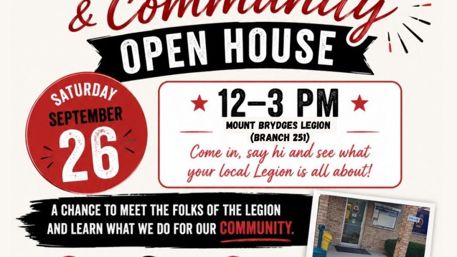 Mount Brydges Legion open house on September 26 from noon to 3:00 p.m.