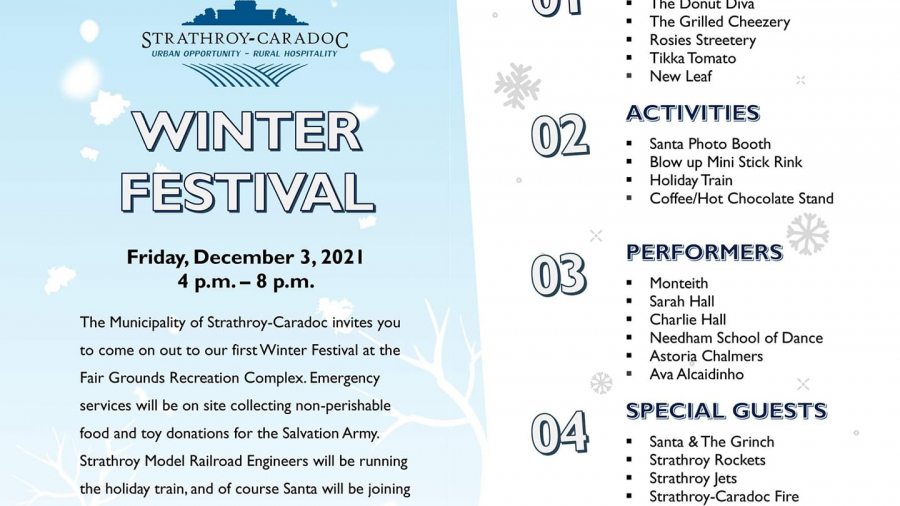 Strathroy winter festival information poster 