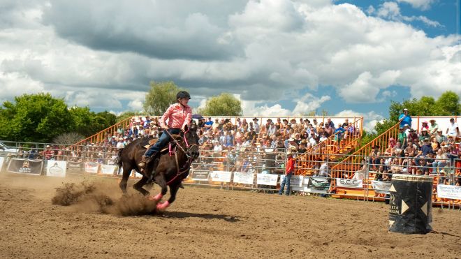 Woman riding a horse