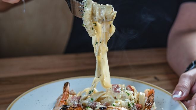 Pasta on a plate
