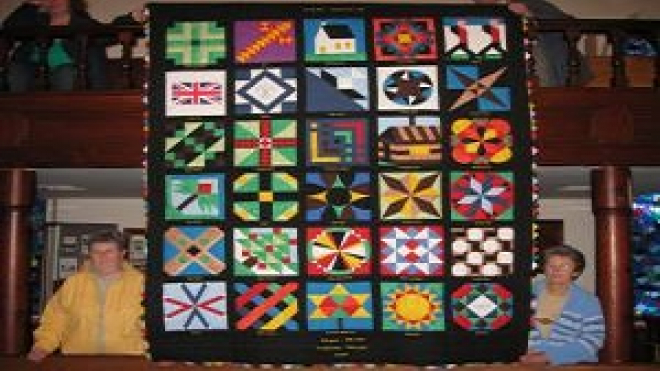 one of george ward's hand made quilt 