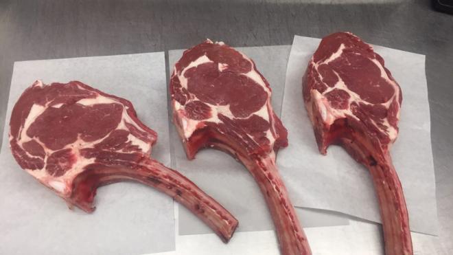 Fresh lamb chops