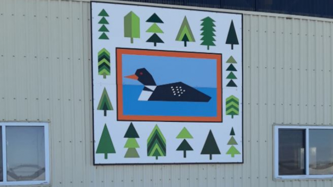 Loon barn quilt in North Middlesex 