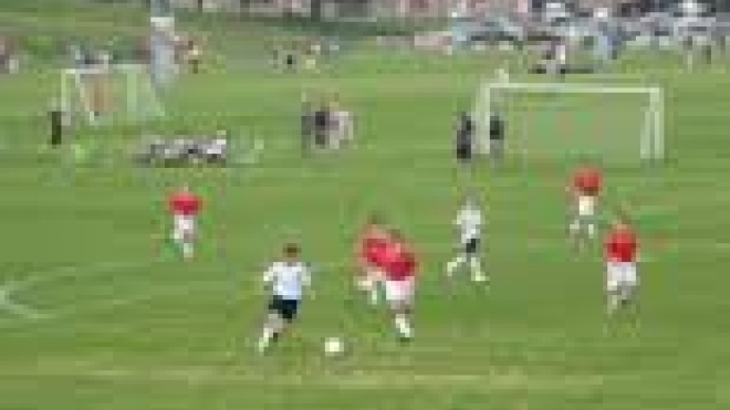 kids playing on the cuddy sports field 