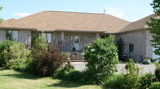 Front lawn of house 