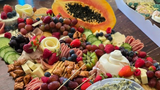 charcuterie board by Let It Brie