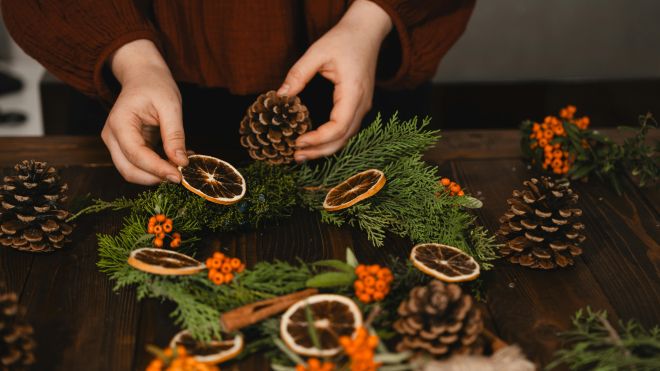 wreath making 