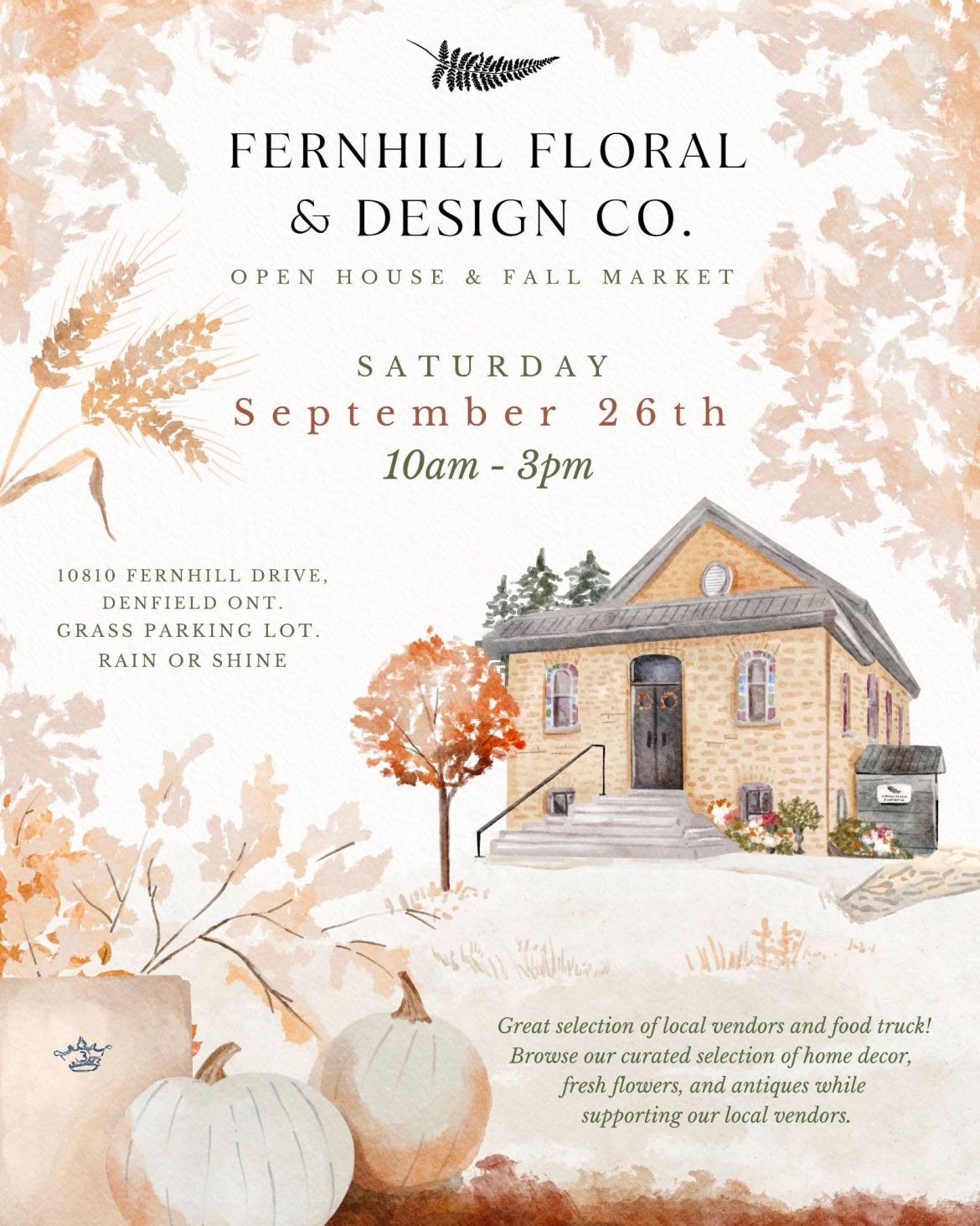 Fernhill Floral Fall Market & Open House 