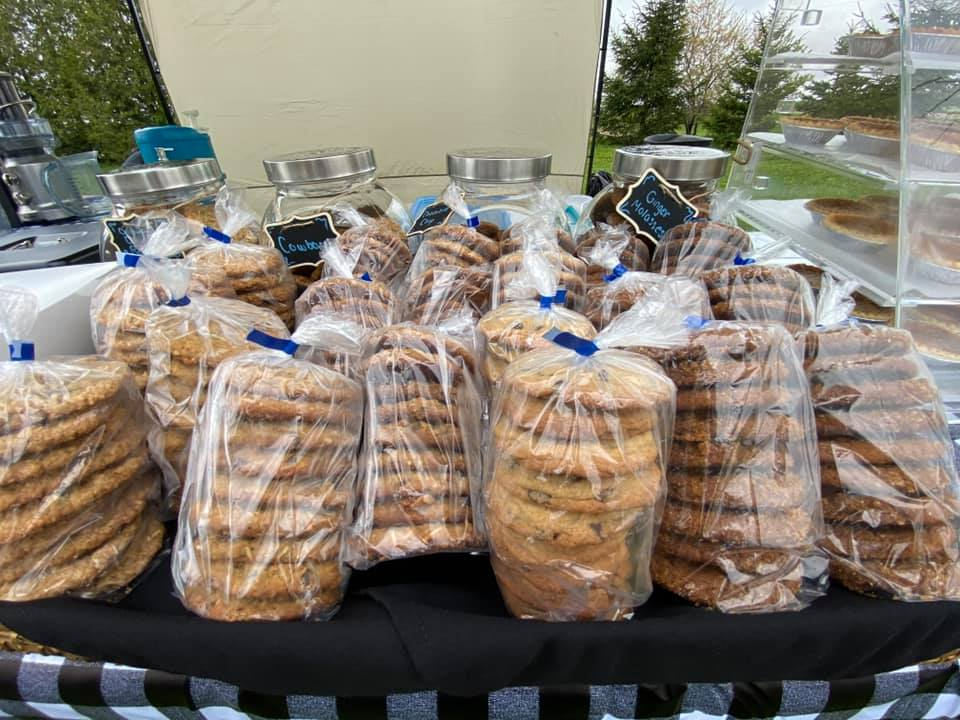 Wrapped cookies
