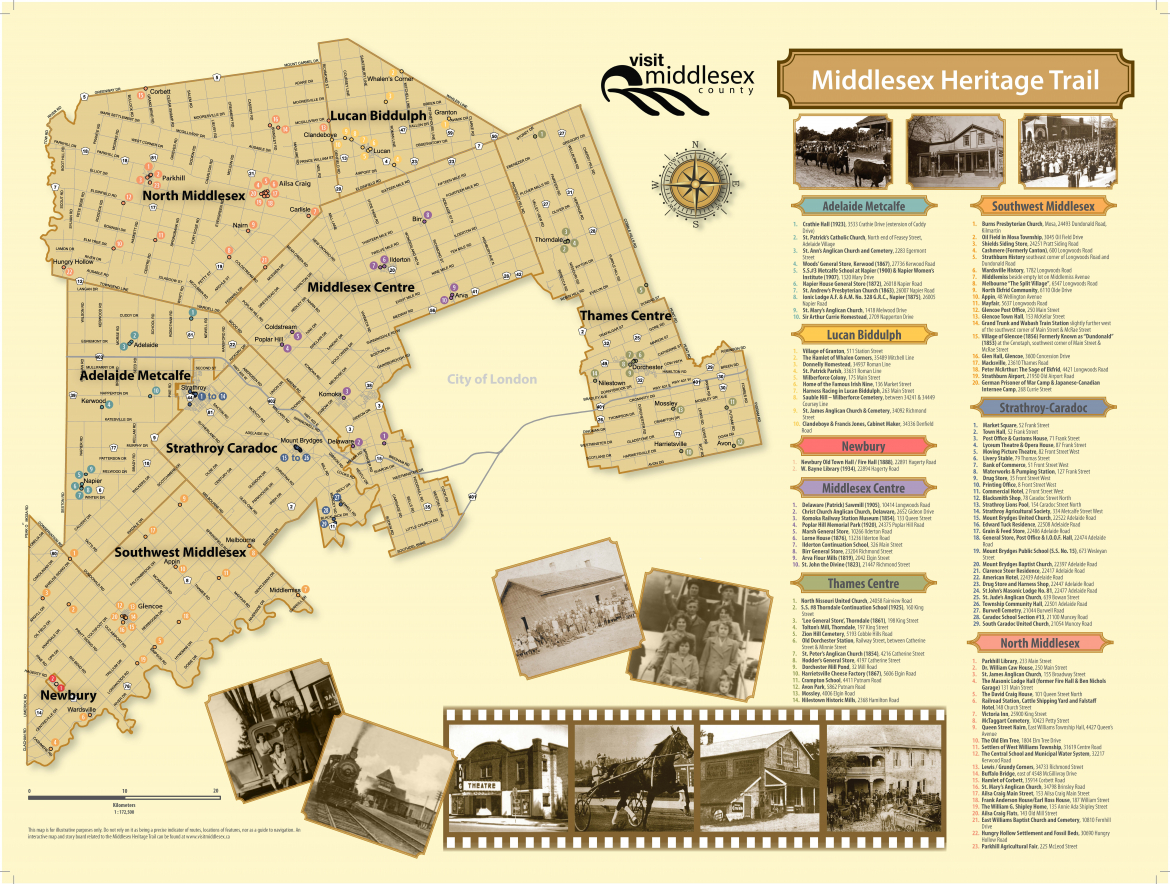 Middlesex Heritage Trail Map