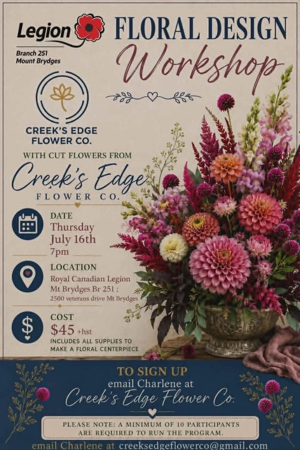 Floral Design Workshop!