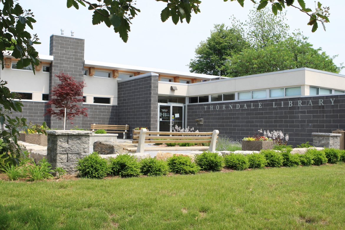 Thorndale Public Library exterior 