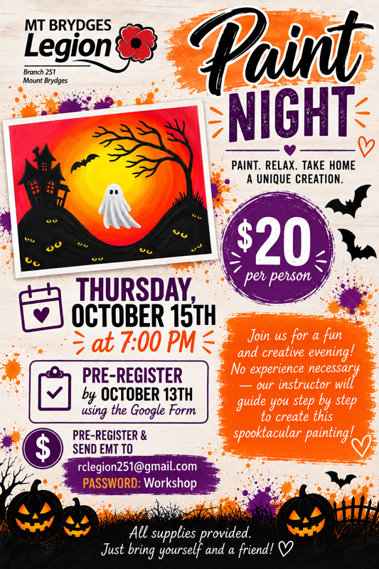 Halloween Themed Paint Night