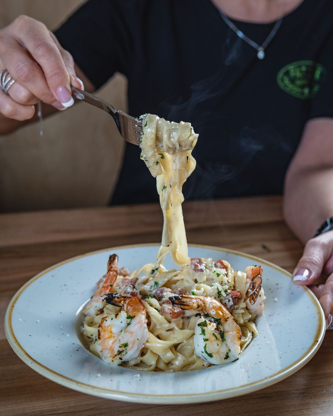 Pasta on a plate