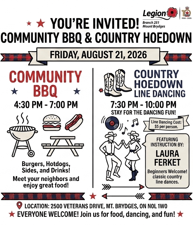 Community BBQ & Country Hoedown Line Dancing! 