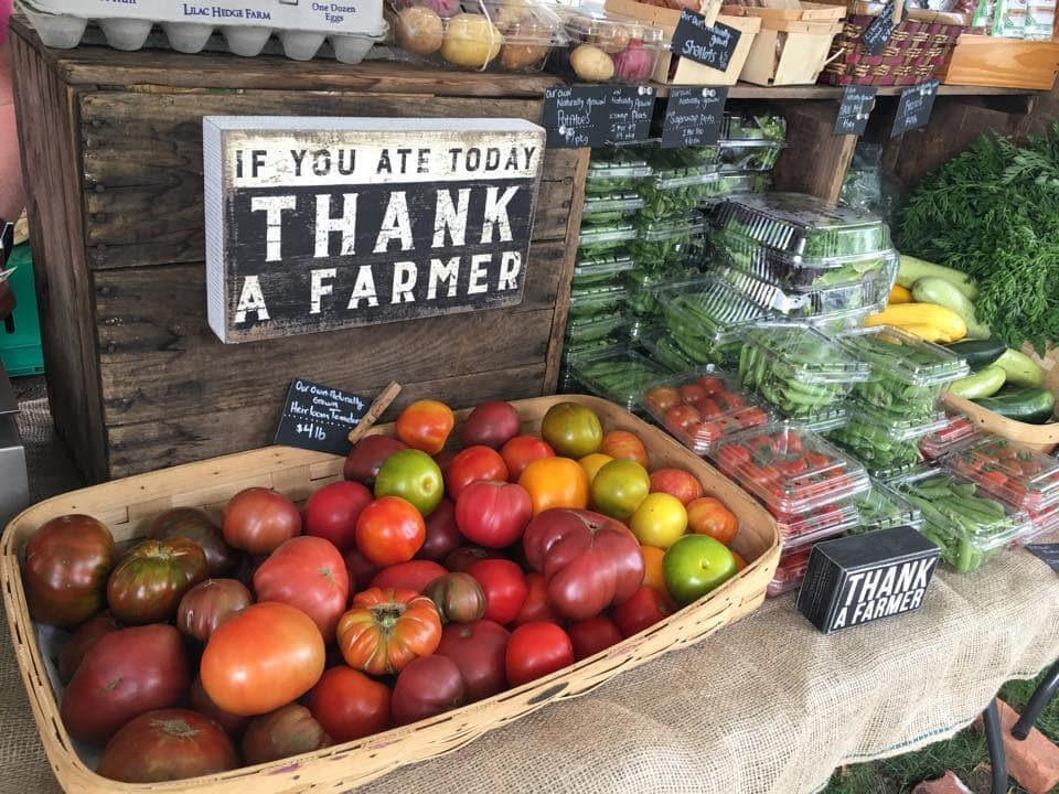 produce from a farmers market 