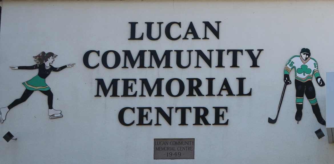 lucan community memorial centre sign 