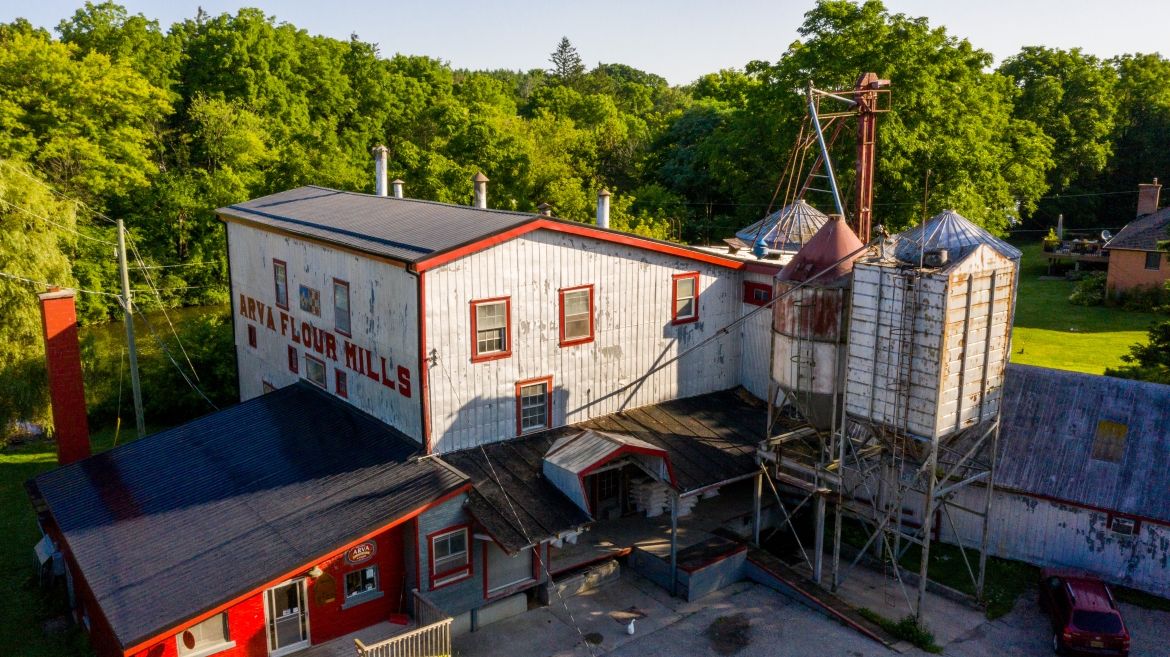 Arva Flour Mill Aerial