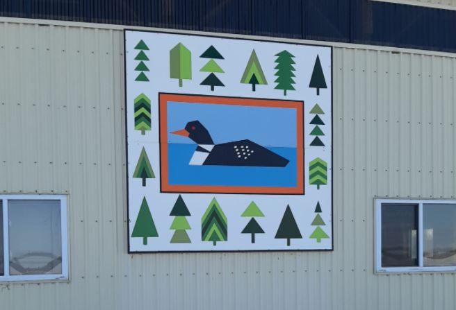 Loon barn quilt in North Middlesex 