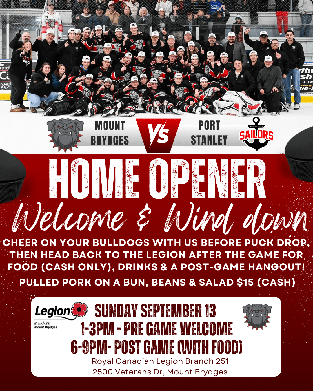 Bulldogs Home Opener- Welcome & Wind Down