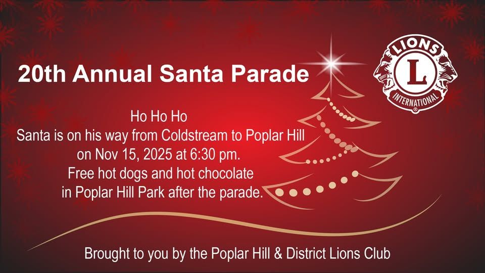 Poplar Hill Santa Parade
