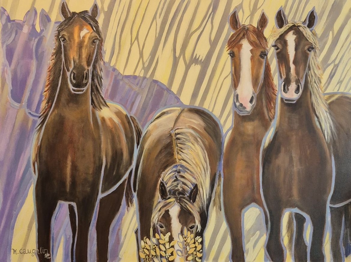 Painting of horses