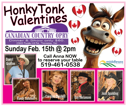 Valentines Dinner and Country Music Show