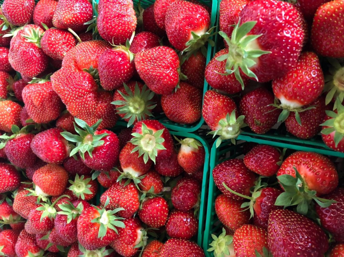 baskets of strawberries