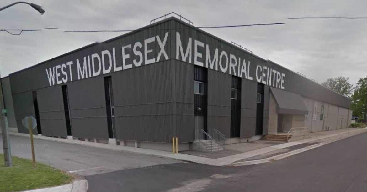 a wide shot of the corner of middlesex memorial centre