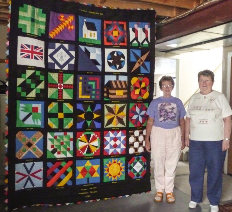 one of george ward's hand made quilt 