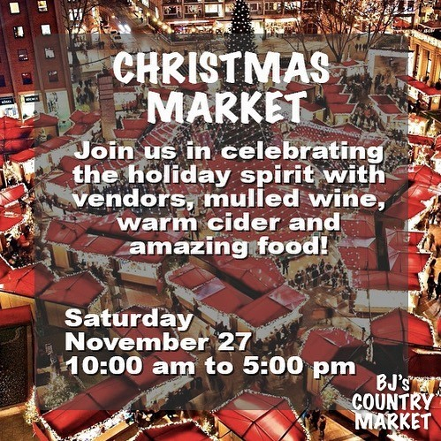 bjs Christmas market information