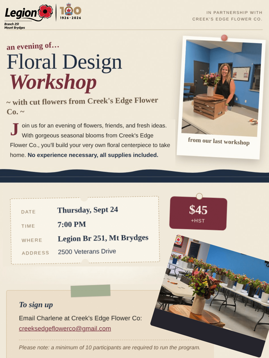 Floral Design Workshop 