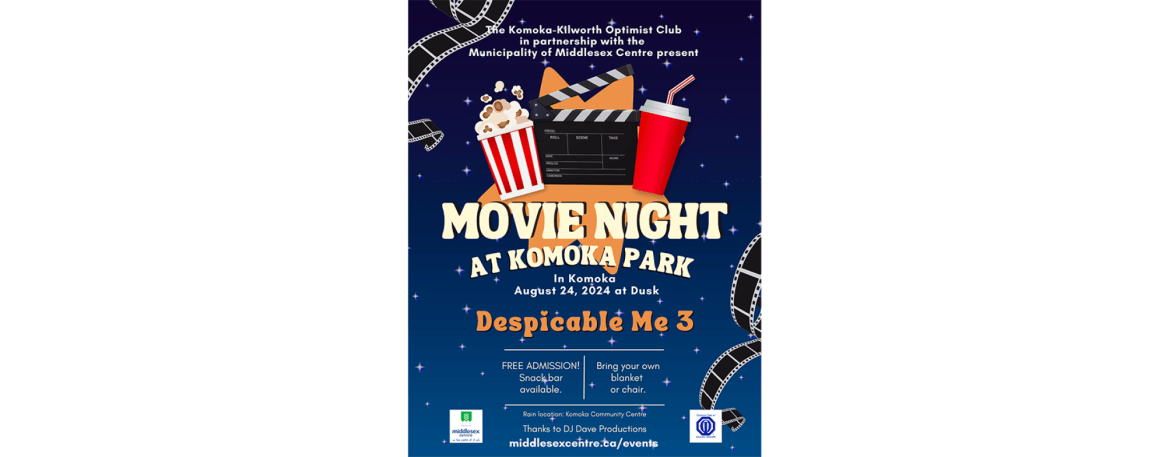 Outdoor Movie Night in Komoka Park