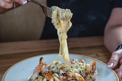 Pasta on a plate