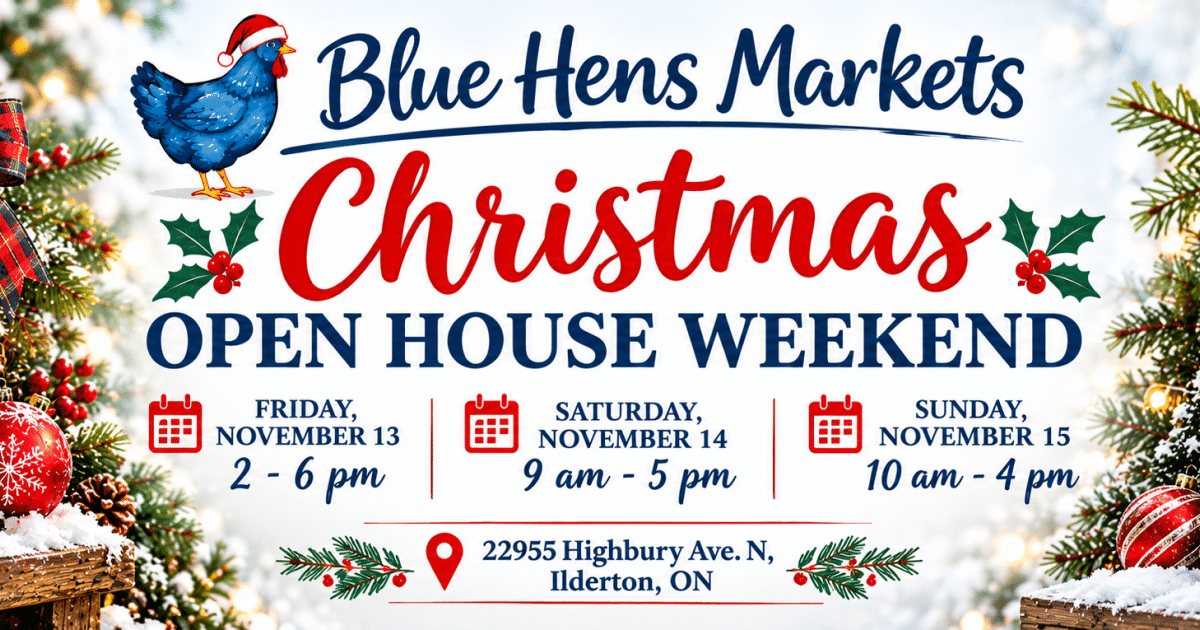 Blue Hens Markets Christmas Open House Weekend | Visit Middlesex